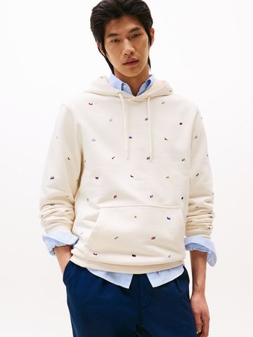 Tommy Hilfiger - Áo khoác tay dài nam All Over Print Flags Hoodie