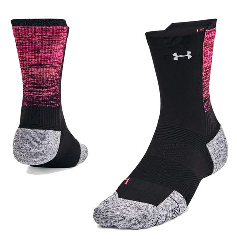 Under Armour - Vớ tất nam nữ Ua Ad Run Cushion 1PK Mid Running Socks