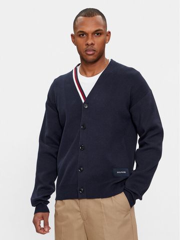 Tommy Hilfiger - Áo khoác len tay dài nam Global Stripe Cardigan