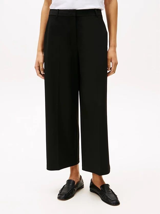 Tommy Hilfiger - Quần tây dài nữ Anti-Wrinkle Wide Leg Cropped Trousers