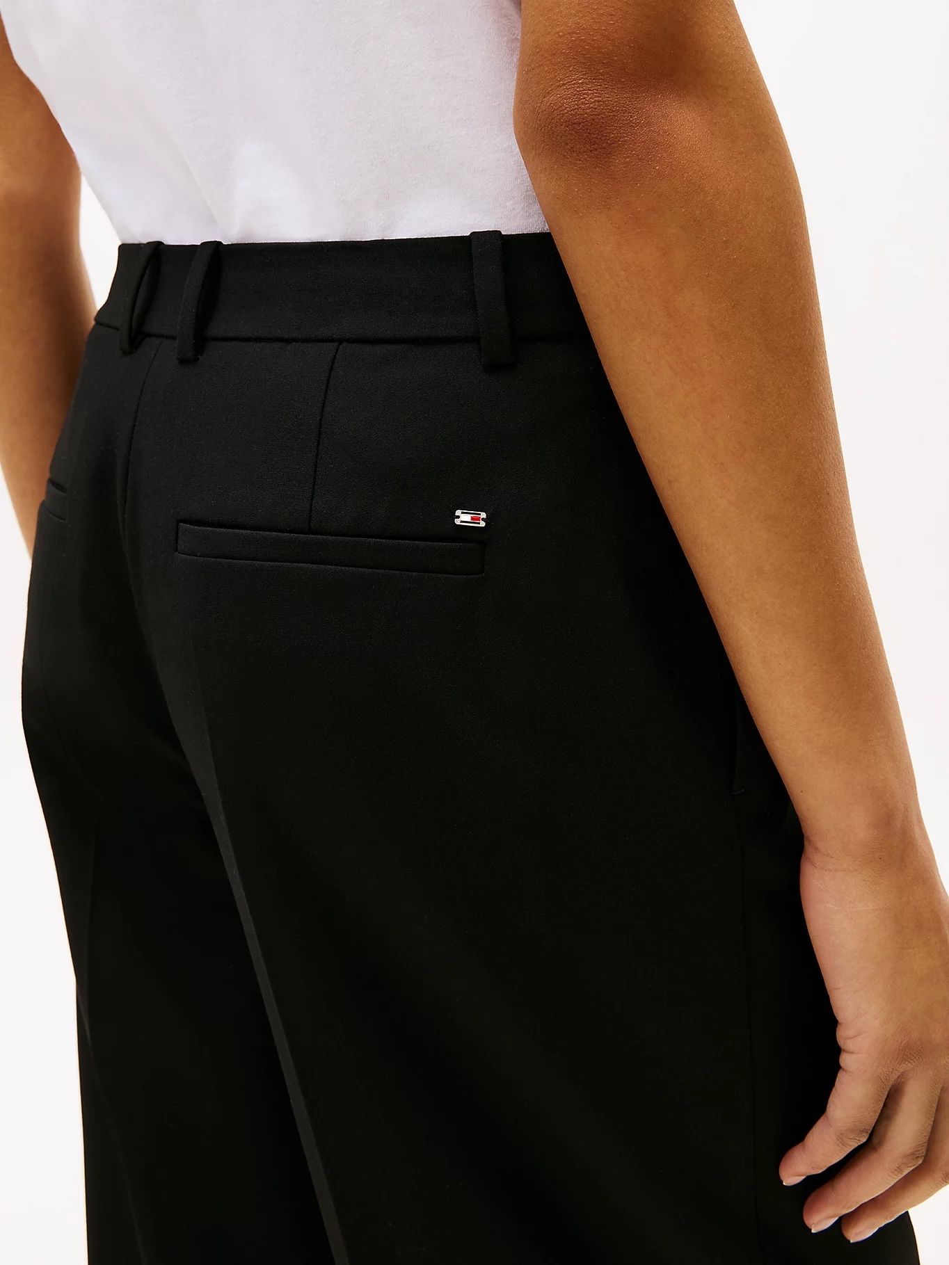 Tommy Hilfiger - Quần tây dài nữ Anti-Wrinkle Wide Leg Cropped Trousers