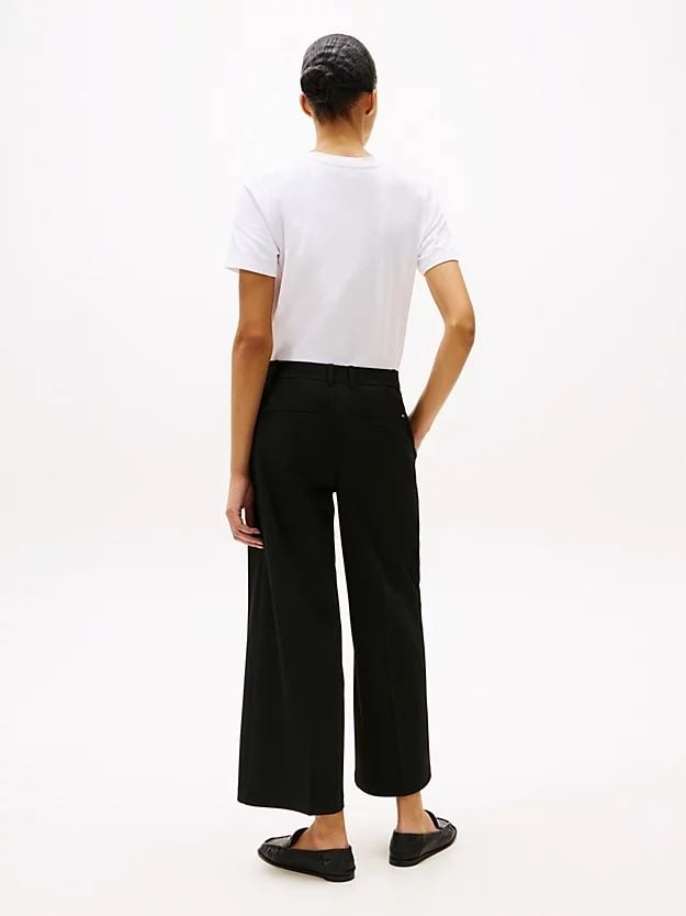 Tommy Hilfiger - Quần tây dài nữ Anti-Wrinkle Wide Leg Cropped Trousers