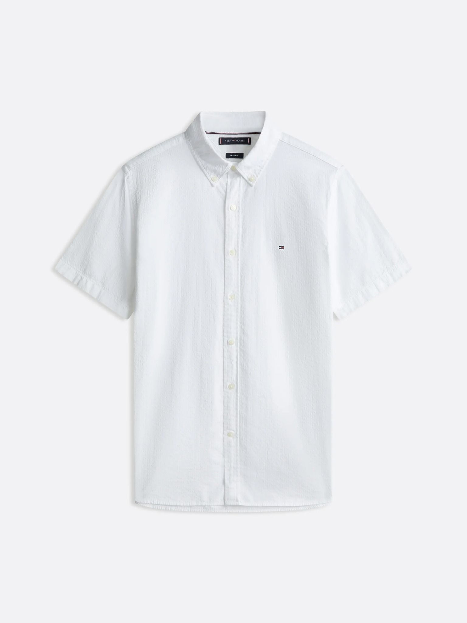 Tommy Hilfiger - Áo sơ mi tay ngắn nam TH Seersucker Solid Shirt