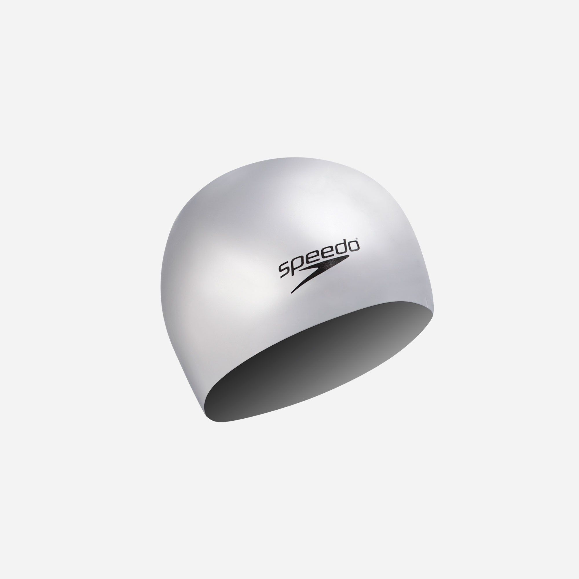 Speedo - Nón bơi nam nữ Speedo Plain Flat Silicone Cap Silver Swimming