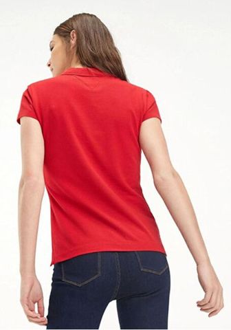 Tommy Hilfiger - Áo polo tay ngắn nữ Heritage Short Sleeve Slim Polo