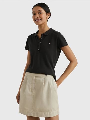 Tommy Hilfiger - Áo polo tay ngắn nữ Heritage Slim Fit Polo Shirt