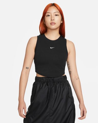 Nike - Áo Ba Lỗ Thể Thao Nữ Essentials Women'S Ribbed Cropped Tank Top