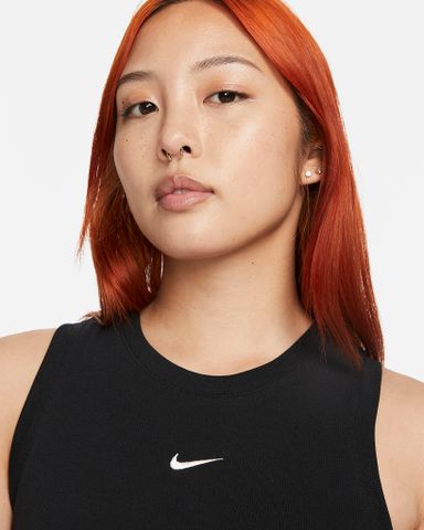 Nike - Áo Ba Lỗ Thể Thao Nữ Essentials Women'S Ribbed Cropped Tank Top