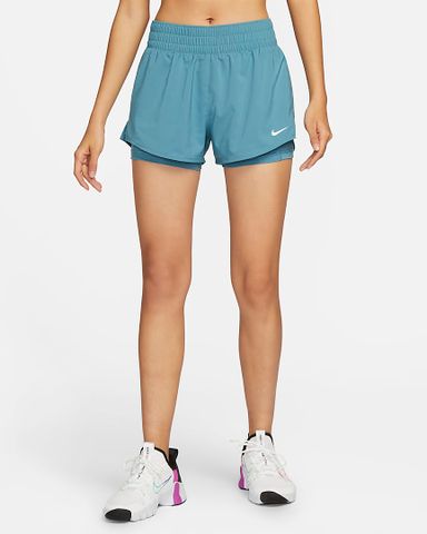 Nike - Quần ngắn thể thao Nữ Dri-FIT One Women's Mid-rise 8cm 2-in-1 Shorts SP23-6013