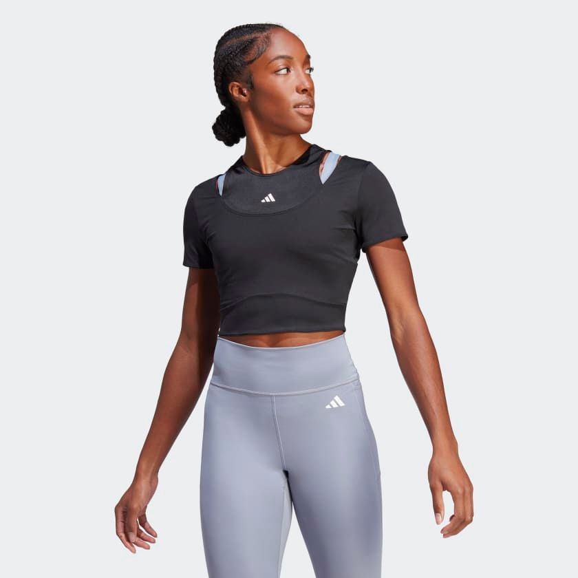 adidas - Áo tay ngắn Nữ HIIT Aeroready Crop Training Tee