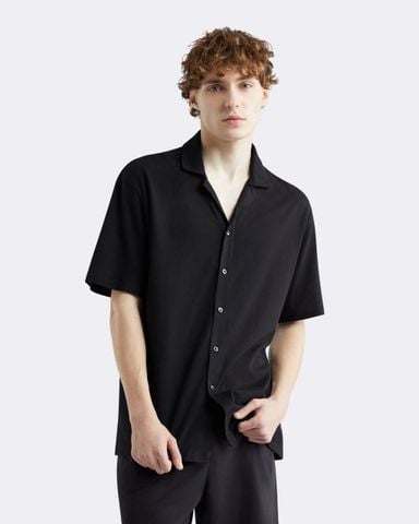 Calvin Klein - Áo sơ mi tay ngắn nam Cooling Lounge Button Down Shirt