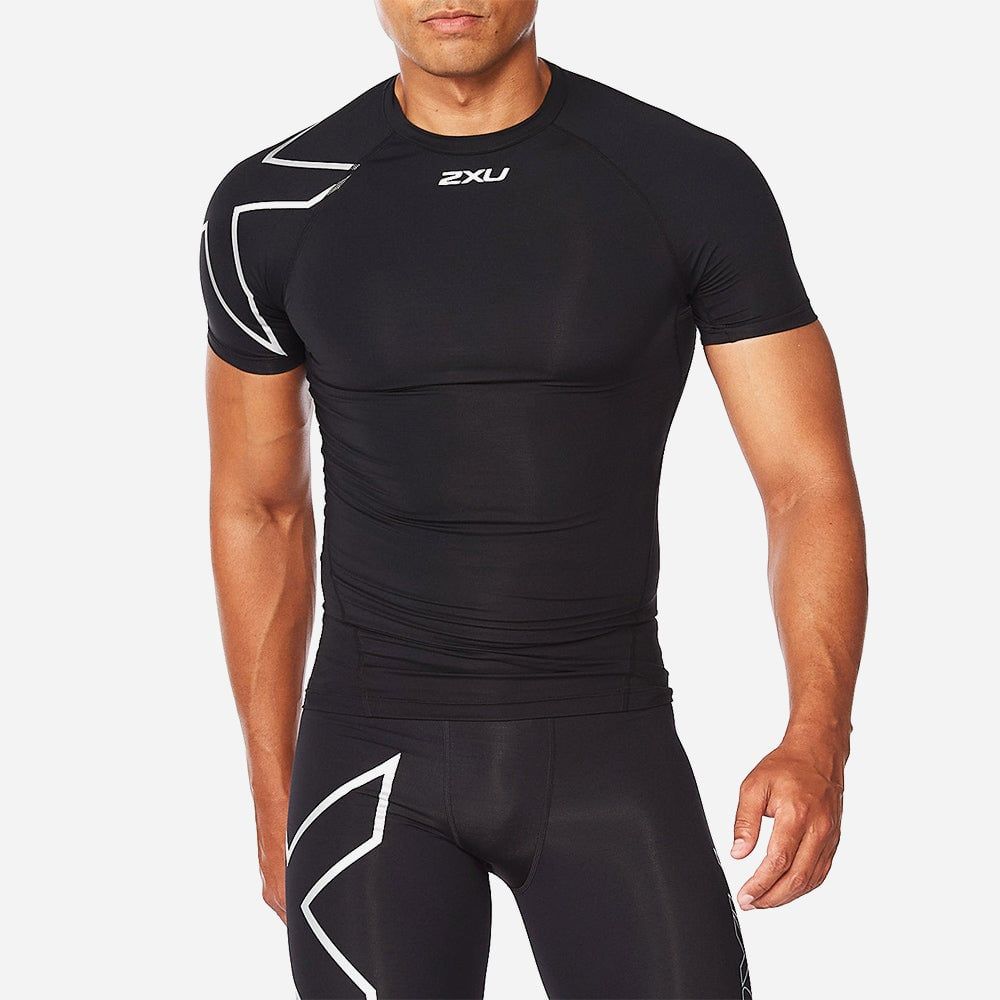 2Xu - Áo ôm tay ngắn thể thao nam Core Compression Running T-Shirt