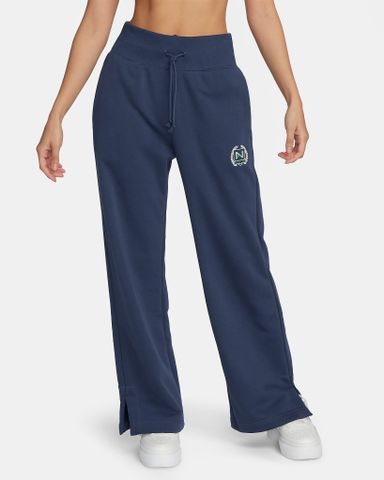 Nike - Quần dài thể thao Nữ Women's High-Waisted Wide-Leg Fleece Trousers