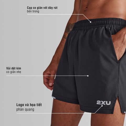 2Xu - Quần ngắn chạy bộ nam Aero Shorts Running - 4