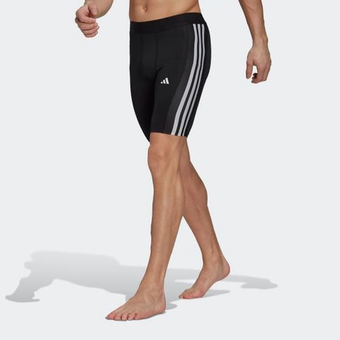 adidas - Quần ngắn ống bó Nam Techfit 3-Stripes Training Short Tights