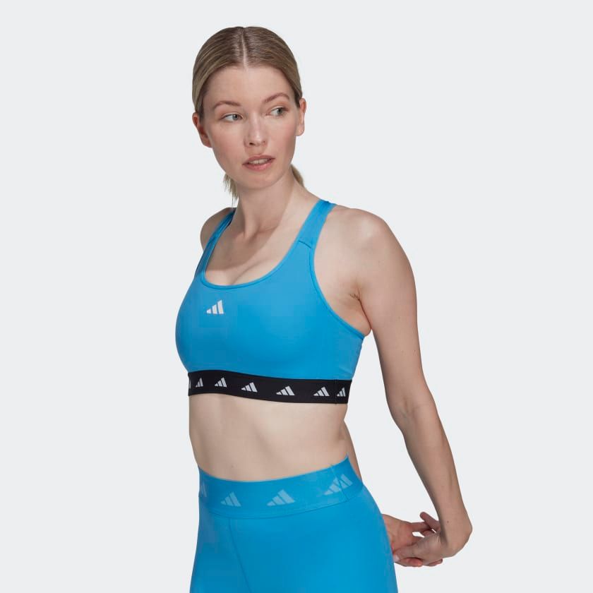 adidas - Áo ngực nữ hỗ trợ cường độ vừa Powerreact Training Medium-Support Techfit Bra