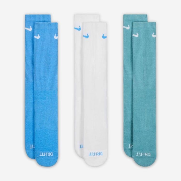 Nike - Vớ thể thao cổ cao (3 đôi) Nam Everyday Plus Cushioned Training Crew Socks (3 Pairs)