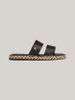 Tommy Hilfiger - Dép xăng đan nữ Leather Flat Espadrille Sandals