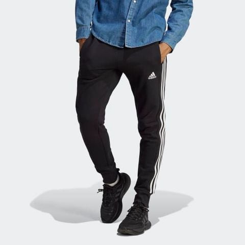 adidas - Quần dài thể thao Nam Essentials French Terry Tapered Cuff 3-Stripes Pants