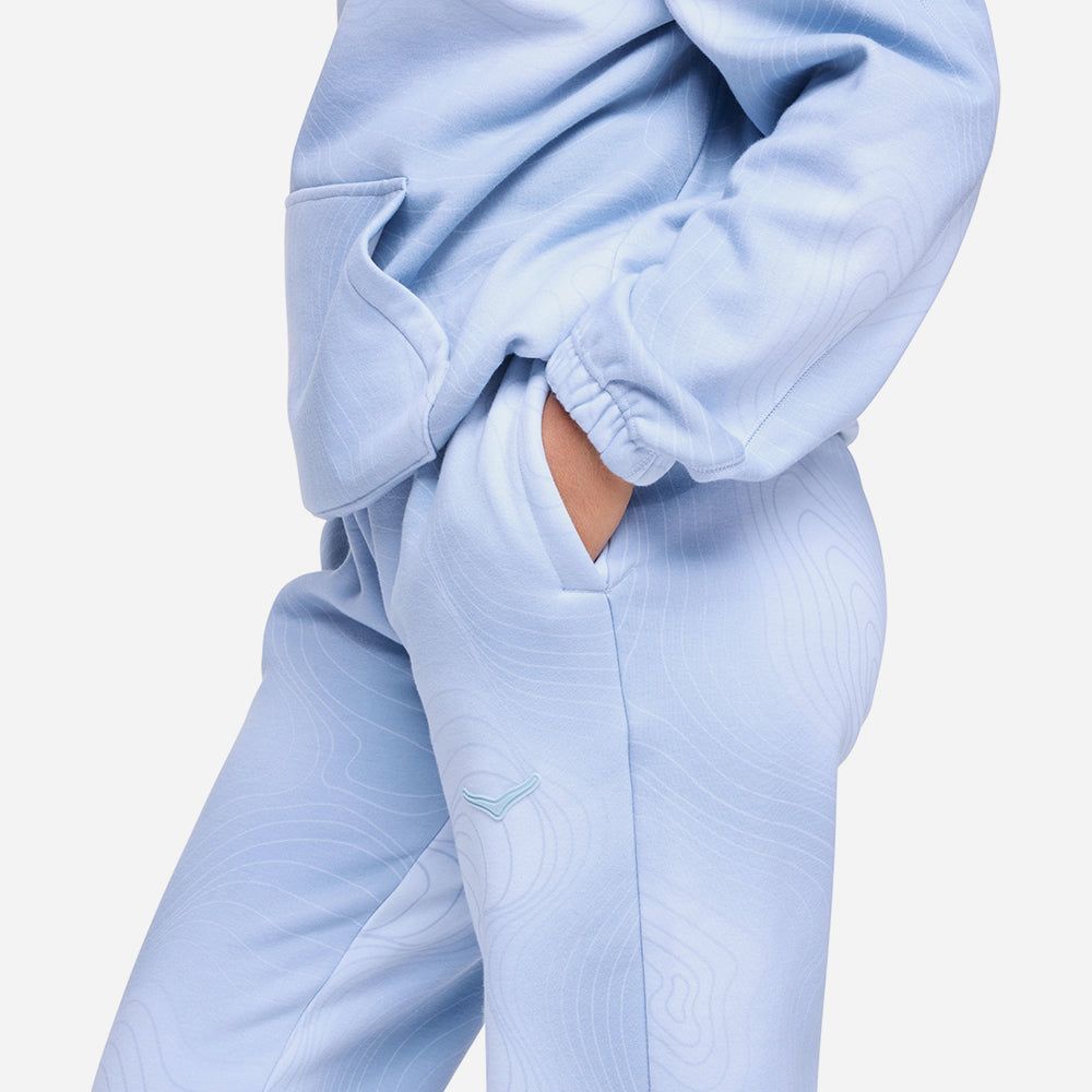 Hoka - Quần dài thể thao nam nữ Essential Printed Lifestyle Pants