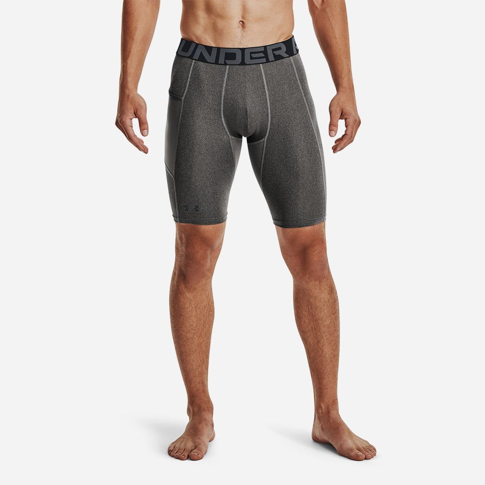 Under Armour - Quần ngắn ống ôm nam Armour Heatgear® Pocket Long Shorts Training