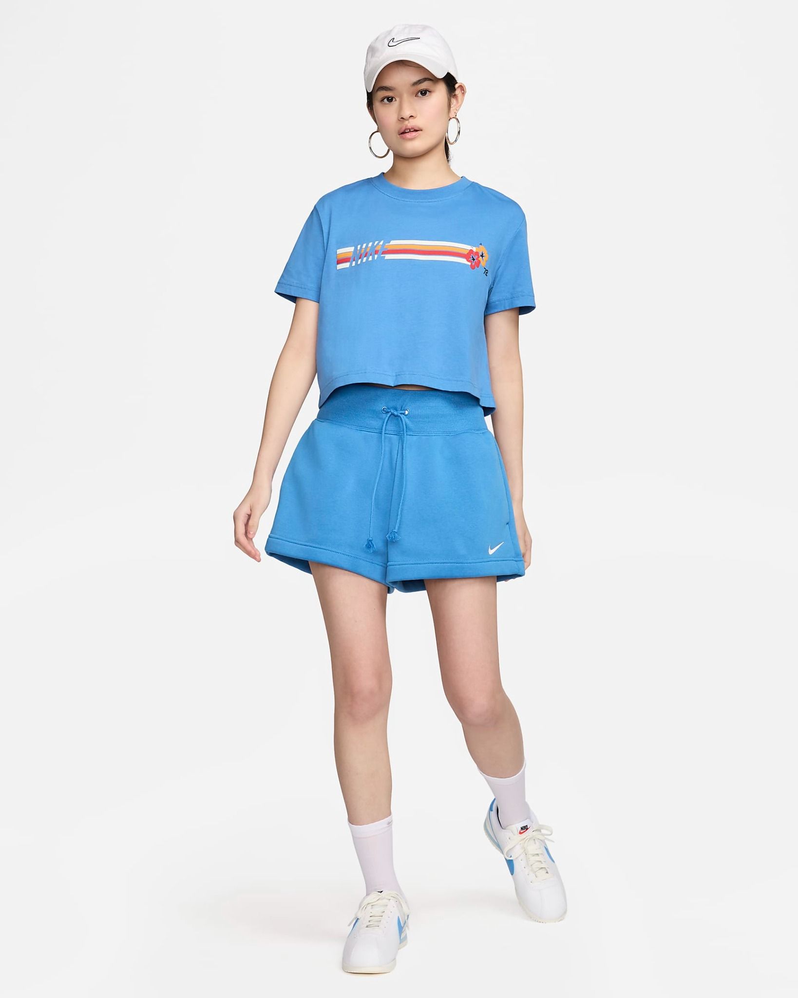 Nike - Áo thun thời trang Nữ Women's Woven Cropped T-Shirt