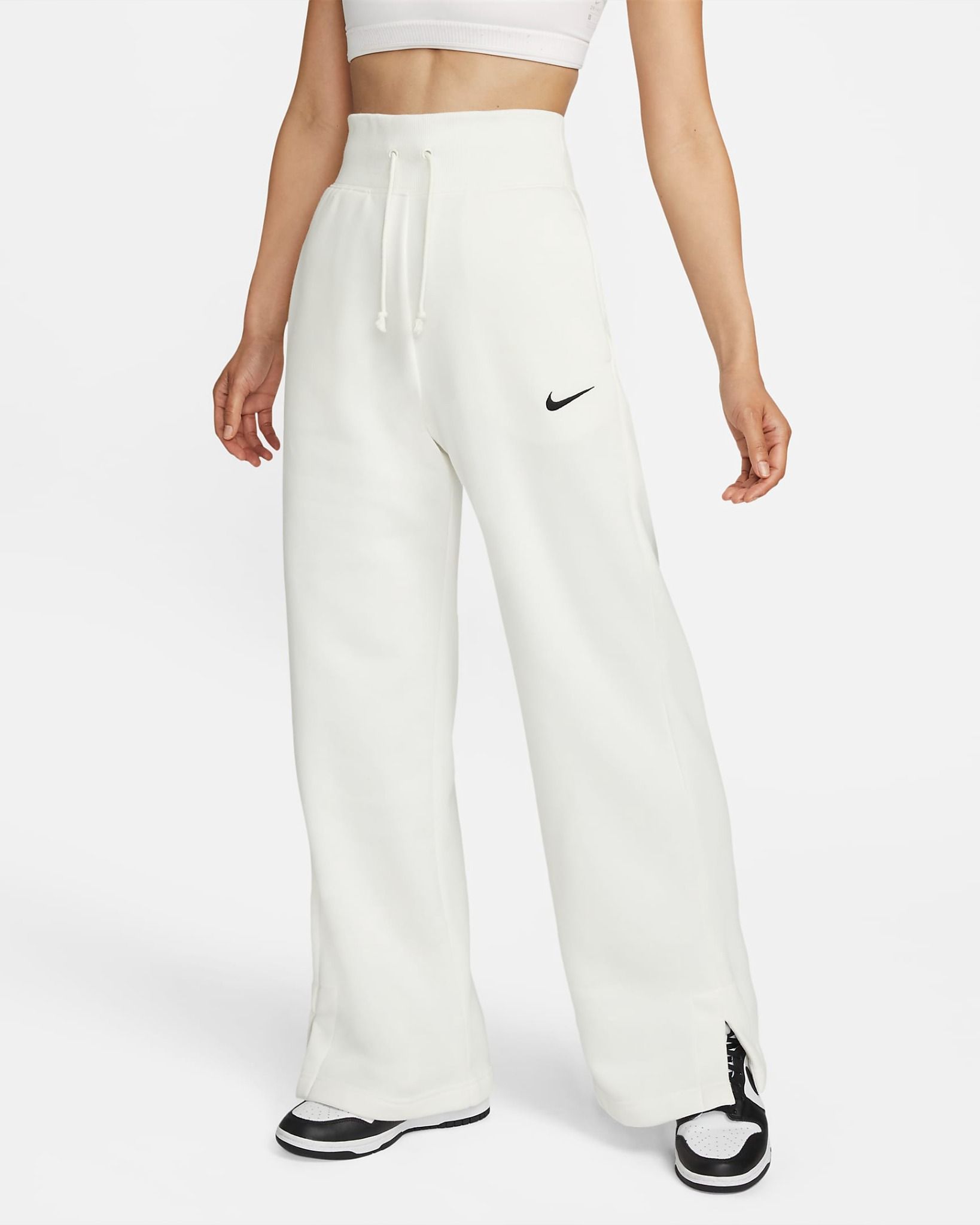 Nike - Quần dài thể thao Nữ Phoenix Fleece Women's High-Waisted Wide-Leg Sweatpants