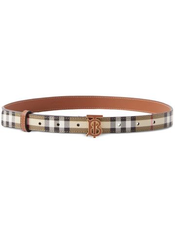 Burberry - Dây nịt nữ TB monogram-plaque checked belt