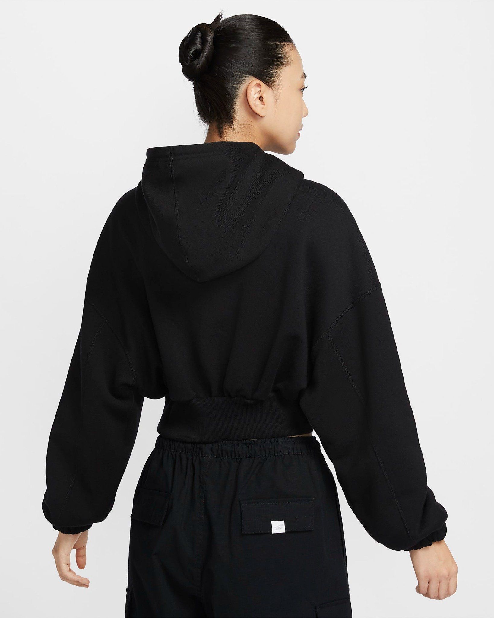 Nike - Áo khoác thể thao Nữ Women's Oversized Cropped French Terry Pullover Hoodie
