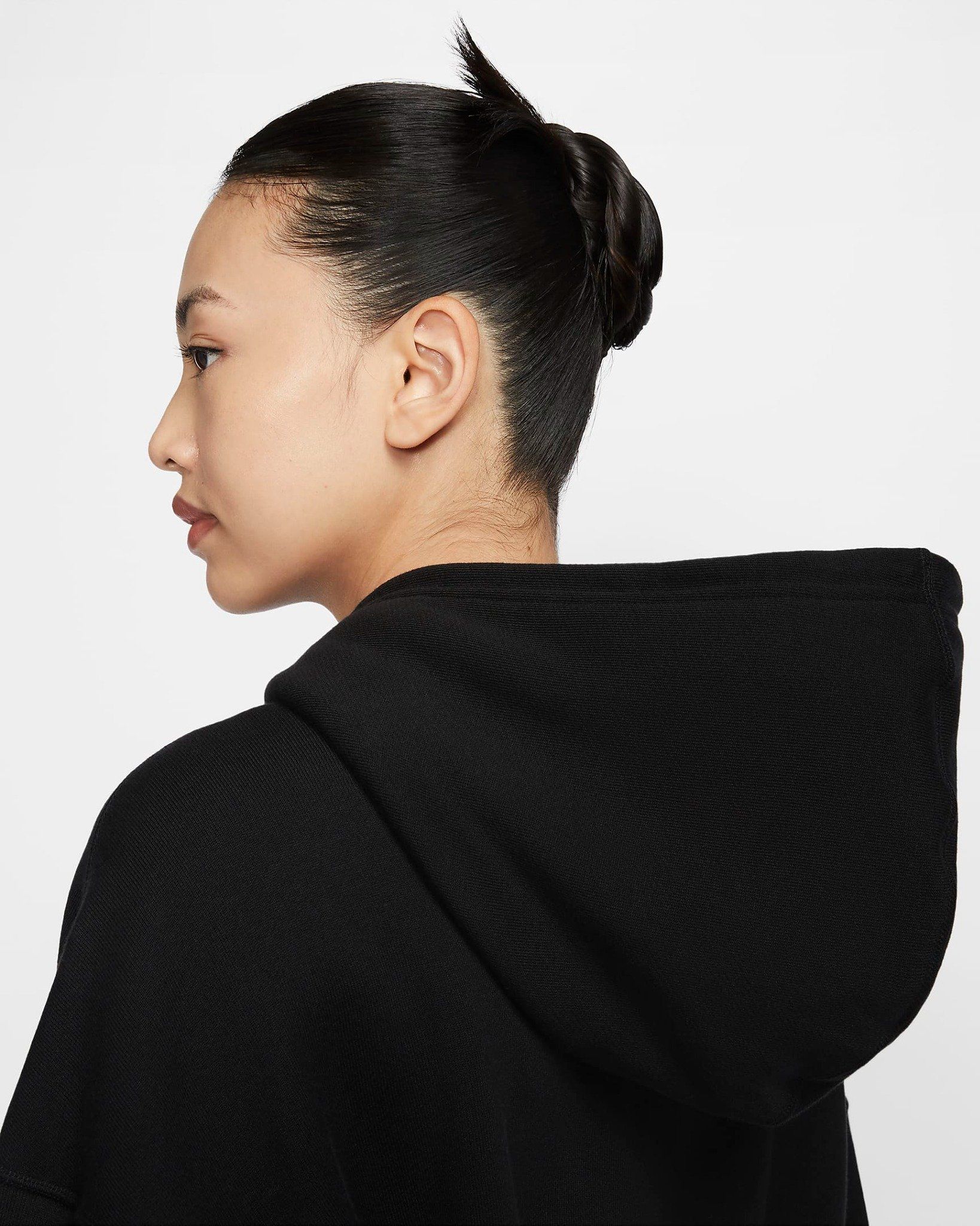Nike - Áo khoác thể thao Nữ Women's Oversized Cropped French Terry Pullover Hoodie