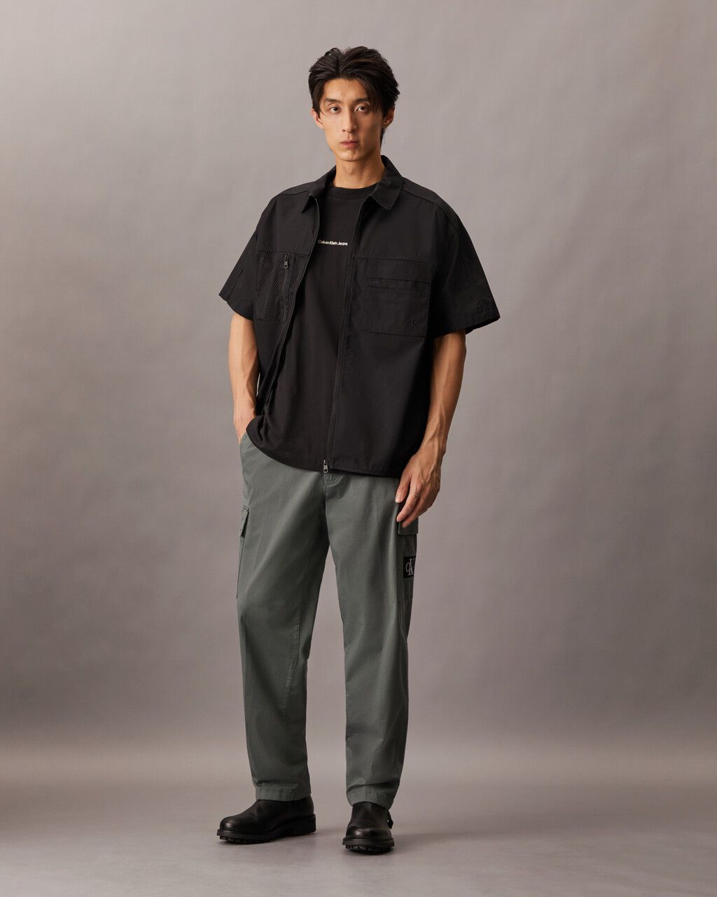 Calvin Klein - Áo thun thời trang CK nam City Grid Map Tee