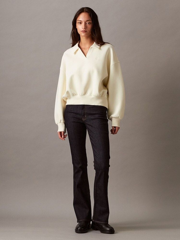 Calvin Klein - Áo len tay dài CK nữ Monogram Roll Neck Jumper