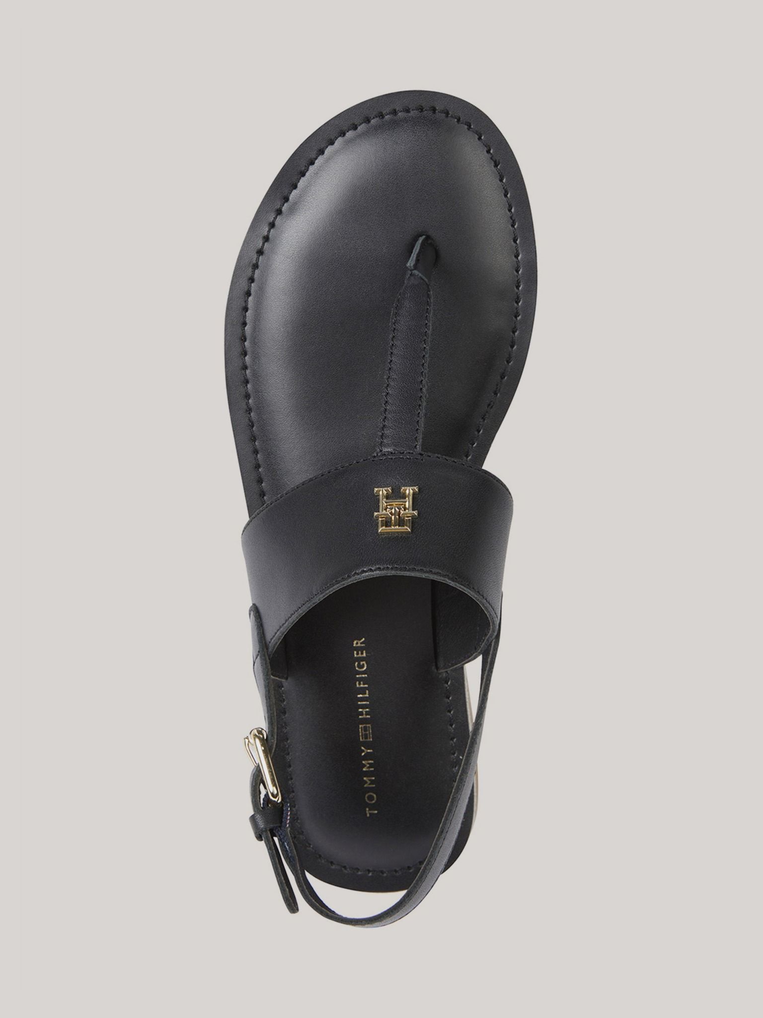 Tommy Hilfiger - Xăng đan nữ Monogram Plaque Flat Thong Sandals