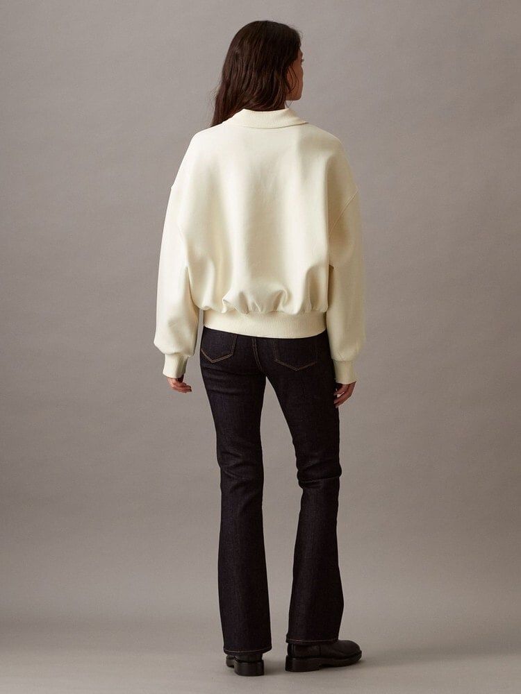 Calvin Klein - Áo len tay dài CK nữ Monogram Roll Neck Jumper