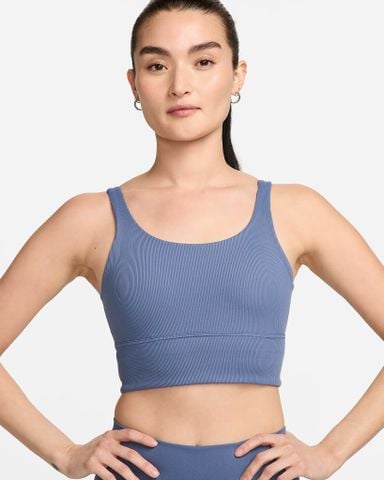 Nike - Áo Ngực Thể Thao Nữ Zenvy Rib Women'S Light-Support Padded Longline Sports Bra