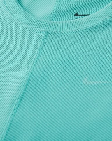 Nike - Áo tay ngắn thể thao Nữ One Fitted Rib Women's Dri-FIT Short-Sleeve Cropped Top
