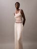 Calvin Klein - Quần ngủ CK nữ Sensual Satin Wide Leg Pant