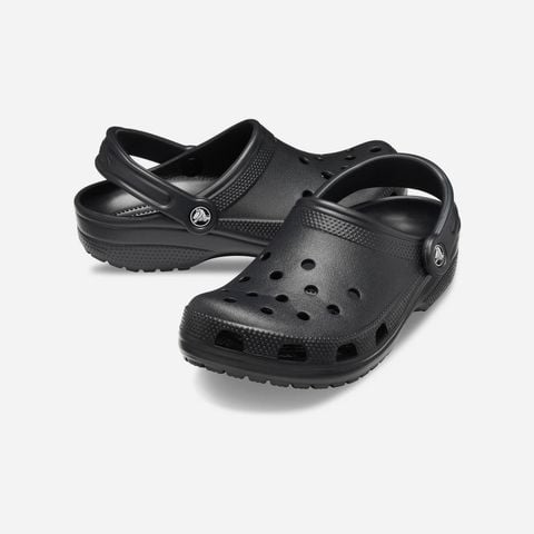 Crocs - Giày sandal nam nữ Classic Black Clog