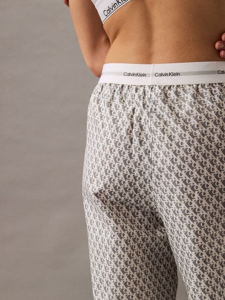 Calvin Klein - Quần ngủ CK nữ Logo Cotton Poplin Pants