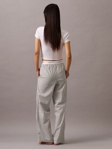 Calvin Klein - Quần ngủ CK nữ Logo Cotton Poplin Pants