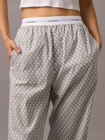 Calvin Klein - Quần ngủ CK nữ Logo Cotton Poplin Pants