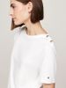Tommy Hilfiger - Áo thun tay ngắn nữ Stripe Boat Neck Relaxed T-Shirt