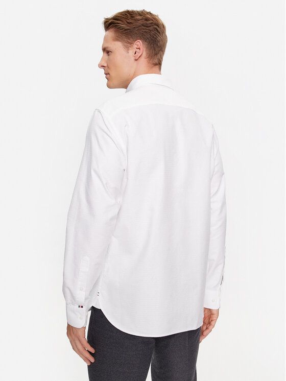 Tommy Hilfiger - Áo sơ mi tay dài nam Oxford Dobby Right Mid Shirt
