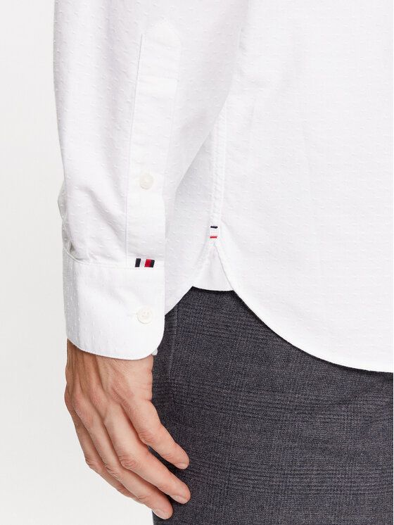 Tommy Hilfiger - Áo sơ mi tay dài nam Oxford Dobby Right Mid Shirt