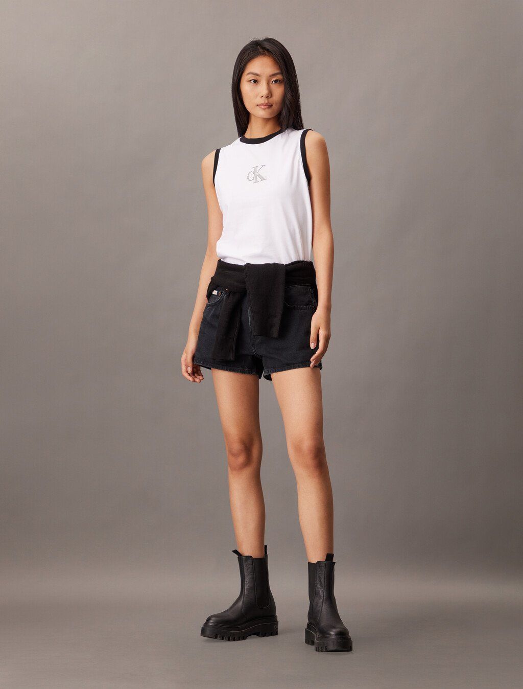 Calvin Klein - Quần jeans ngắn CK nữ 90's Denim Shorts