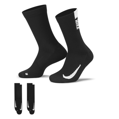 Nike - Bộ hai đôi Vớ thể thao Nam Nữ Nike Multiplier Crew Socks (2 Pairs)