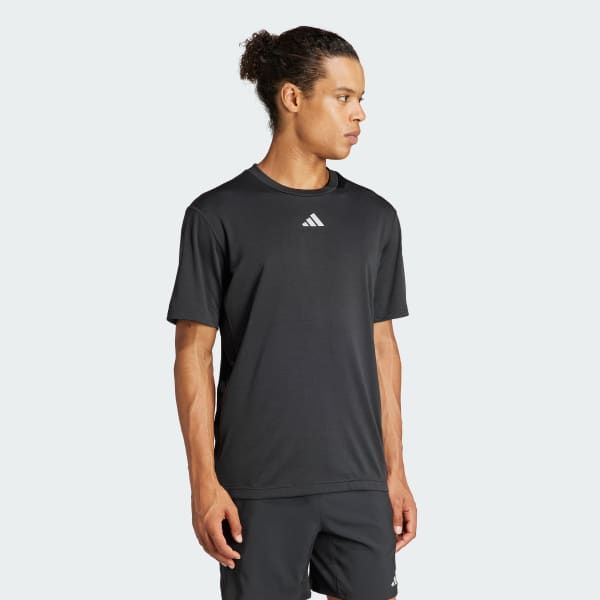 adidas - Áo tay ngắn Nam adidas HIIT Workout 3-Stripes Tee 'Black'
