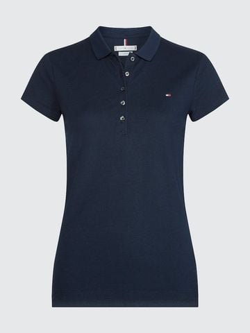 Tommy Hilfiger - Áo polo tay ngắn nữ Heritage Short Sleeve Slim Polo