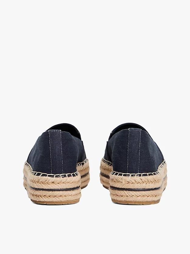 Tommy Hilfiger - Giày búp bê nữ Denim Platform Espadrilles