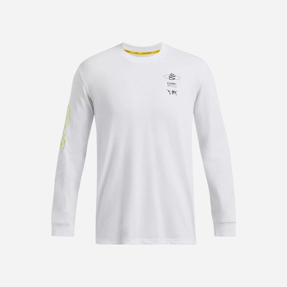 Under Armour - Áo thun tay dài nam Heavyweight Verbiage Basketball